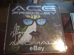 KISS Ace Frehley Anomaly Autographed Vinyl LP EX/EX condition Bronx Born records
