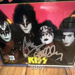 KISS Autographed Original Vinyl Record Polystar Japanese Signed Music Ace Freley