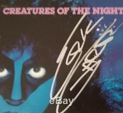 KISS CREATURES OF THE NIGHT SIGNED Autographed All Four Members VINYL LP