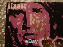 KISS Eric Singer Project ESP LP Green Vinyl Autographed Pressing Ace Frehley