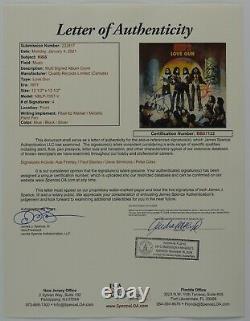 KISS JSA Signed Autograph Love Gun Album Vinyl Paul Stanley Gene Simmons +
