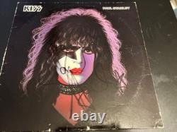 KISS Paul Stanley SIGNED 1978 Solo Lp Cincinnati Ohio Dynasty Tour 1979