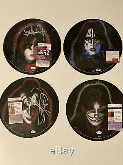 KISS Rare Set Of Signed autographed Solo Picture Disc Lp Vinyl PSA/JSA COA