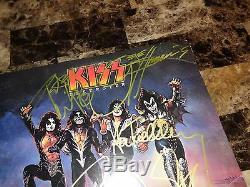 KISS SIGNED Destroyer Vinyl Ace Frehley Peter Criss Gene Paul Stanley Ken Kelly