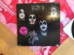 KISS Self Promo/promotional White Label Record/LP/Vinyl Signed With Poster