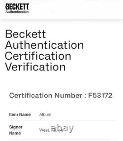Kanye West Autographed Vinyl Record Album Late Registration Beckett Bas Rare Ye