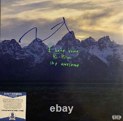 Kanye West Signed Vinyl Beckett COA Ye Kids See Ghosts Album Record BAS Yeezy