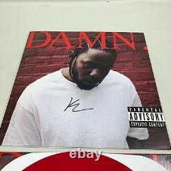 Kendrick Lamar Damn. Autographed Limited Red Opaque Vinyl LP Record Signed