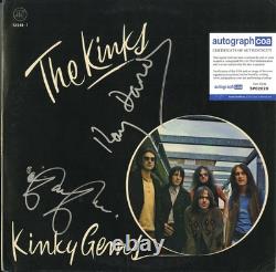 Kinks Kinky Gems import vinyl record SIGNED Ray and Dave Davies. ACOA