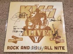 Kiss Kruise V Autographed Vinyl Record 2015 Official Cruise Gift Signed By Band