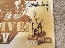 Kiss Kruise V Autographed Vinyl Record 2015 Official Cruise Gift Signed By Band
