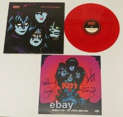 Kiss Kruise VI Autographed Red Colored Vinyl Creatures Of The Night