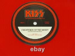 Kiss Kruise VI Autographed Red Colored Vinyl Creatures Of The Night