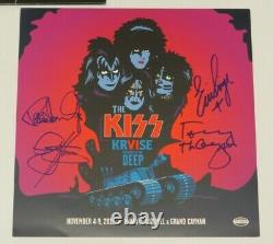 Kiss Kruise VI Autographed Red Colored Vinyl Creatures Of The Night