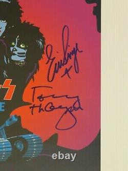 Kiss Kruise VI Autographed Red Colored Vinyl Creatures Of The Night