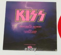 Kiss Kruise VI Autographed Red Colored Vinyl Creatures Of The Night