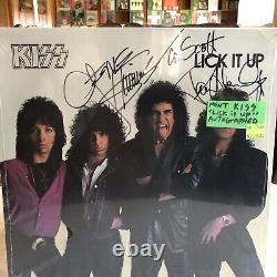 Kiss Lick It Up Sealed Polygram/mercury Records Not Appraised Autographed