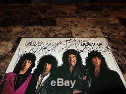 Kiss Signed Lick It Up Vinyl Gene Simmons Paul Stanley Eric Carr Vinnie Vincent
