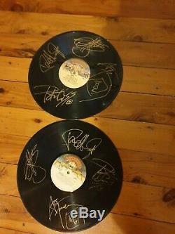 Kiss signed Alive and Alive 2 Vinyl L. P. Records by original 4 members