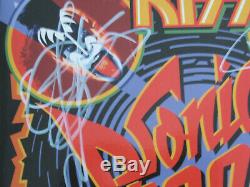 Kiss sonic boom red vinyl lp signed autographed limited 2009 gatefold poster