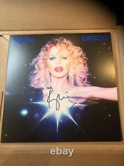 Kylie Disco Blue Vinyl signed Plus Signed Print Rare