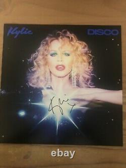 Kylie Minogue DISCO SIGNED Blue Vinyl Worldwide Shipping Available