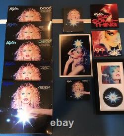 Kylie Minogue Disco Vinyl Blue Turquoise Clear GITD Marble Yellow Red Signed CD