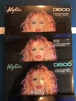 Kylie Minogue Disco Vinyl Blue Turquoise Clear GITD Marble Yellow Red Signed CD