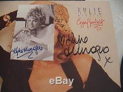 Kylie Minogue- Enjoy Yourself Early Minogue Fully Signed Oz Vinyl Lp Rare