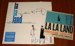 La La Land Ost Justin Hurwitz Rare Signed Lp Blue Vinyl & 7 Single Promo