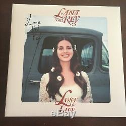 Lana Del Rey 2 Lp Signed Vinyl Lust For Life Coke Bottle Nm Uo Urban Outfitters