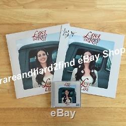 Lana Del Rey LUST FOR LIFE 2017 Limited CLEAR Vinyl 2LP SIGNED PRINT & CD BUNDLE