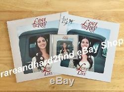 Lana Del Rey LUST FOR LIFE 2017 Limited CLEAR Vinyl 2LP SIGNED PRINT & CD BUNDLE