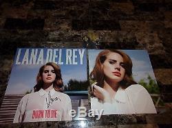 Lana Del Rey Rare Authentic Hand Signed Vinyl LP Record Born To Die Candid Photo
