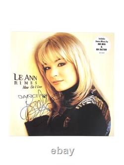 LeAnn Rimes Signed Vinyl Record How Do I Live Country Music JSA Certified Rare