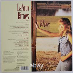 LeAnn Rimes signed Blue album vinyl record COA exact proof autographed