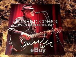 Leonard Cohen Rare Hand Signed Record Store Day 12 Vinyl LP Live Fredericton EP
