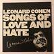 Leonard Cohen Signed Songs Of Love And Hate Vinyl Lp Jsa Loa # Z08581 Auto