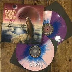 Les Claypool Sean Lennon Delirium South Of Reality SIGNED Splatter Vinyl LP