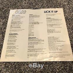 Lick It Up by Kiss Vinyl 1983 Autographed by Paul Stanley, Gene Simmons +