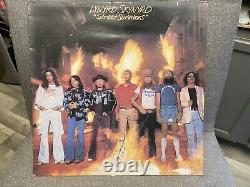 Lynyrd Skynyrd street survivors' vinyl LP album flames cover original Signed
