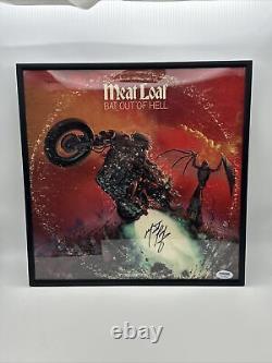 MEAT LOAF SIGNED AUTOGRAPH 12X12 Vinyl Record BAT OUT OF HELL PSA CERTIFIED