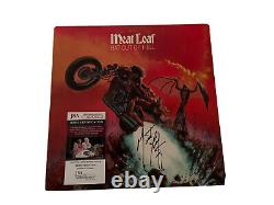 MEATLOAF SIGNED BAT OUT OF HELL vinyl LP JSA COA CERTIFIED record meat loaf