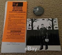 MEGA RARE! SIGNED x3 HALLOWEEN Soundtrack Orange Vinyl LP John Carpenter Cody