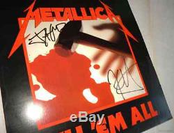 METALLICA Kill Em All RECORD LP VINYL 80's AUTOGRAPHED HAND SIGNED Megaforce