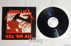 METALLICA Kill Em All RECORD LP VINYL 80's AUTOGRAPHED HAND SIGNED Megaforce
