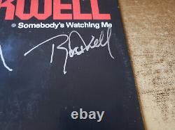 MICHAEL JACKSON & ROCKWELL AUTOGRAPHED VG++ 1980s Somebody's Watching Me LP33