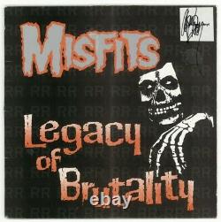 MISFITS Legacy of Brutality LP (Plan 9) RED VINYL with pink streak SIGNED Glenn