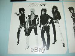 MOTLEY CRUE Too Fast For Love 12 vinyl LP Leathur Records SIGNED 2nd press