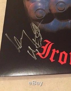 MOTORHEAD IRON FIST Signed Vinyl Record Album RARE LEMMY KILMISTER PSA AB60469